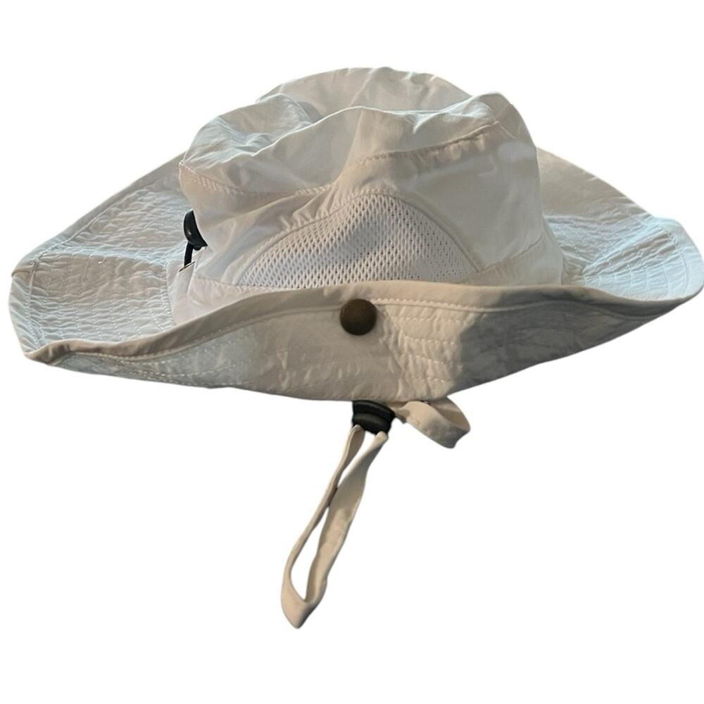 Beach Sun Hat Adjustable Breathable White Toddler Size - Picture 8 of 9